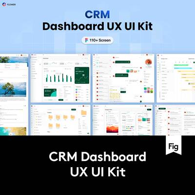 110+屏电子商务商城销售数据统计仪表盘web ui界面设计figma模板