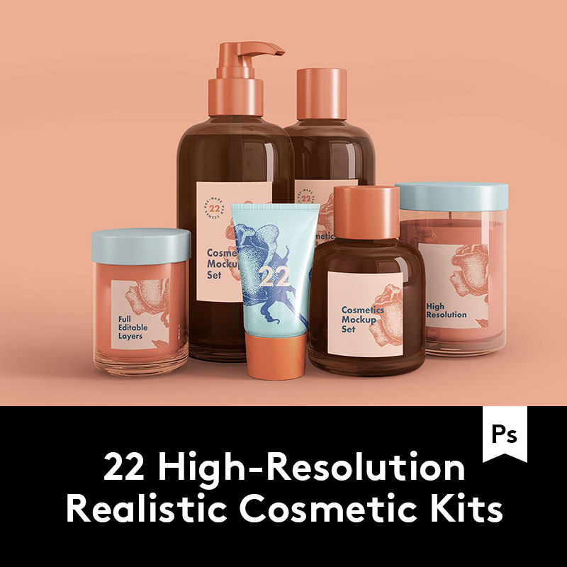 精油护肤品洗面奶面霜化妆品包装样机 M2020032407,商务/设计服务,设计素材/源文件,淘宝优惠券,粉丝福利购,淘宝优惠卷