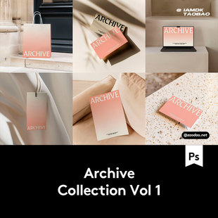 7款 高级品牌VI设计名片手提袋海报吊牌MacBook电脑PS贴图样机模板