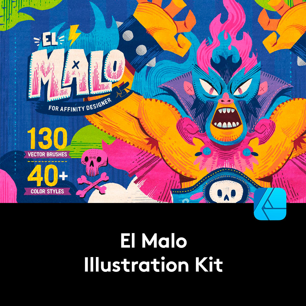 有趣漫画点状线条艺术绘画纹理质感Affinity Designer笔刷画笔