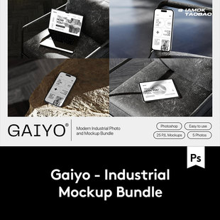 25款时尚iPhone手机iPad页面设计贴图Ps展示效果图样机模板素材