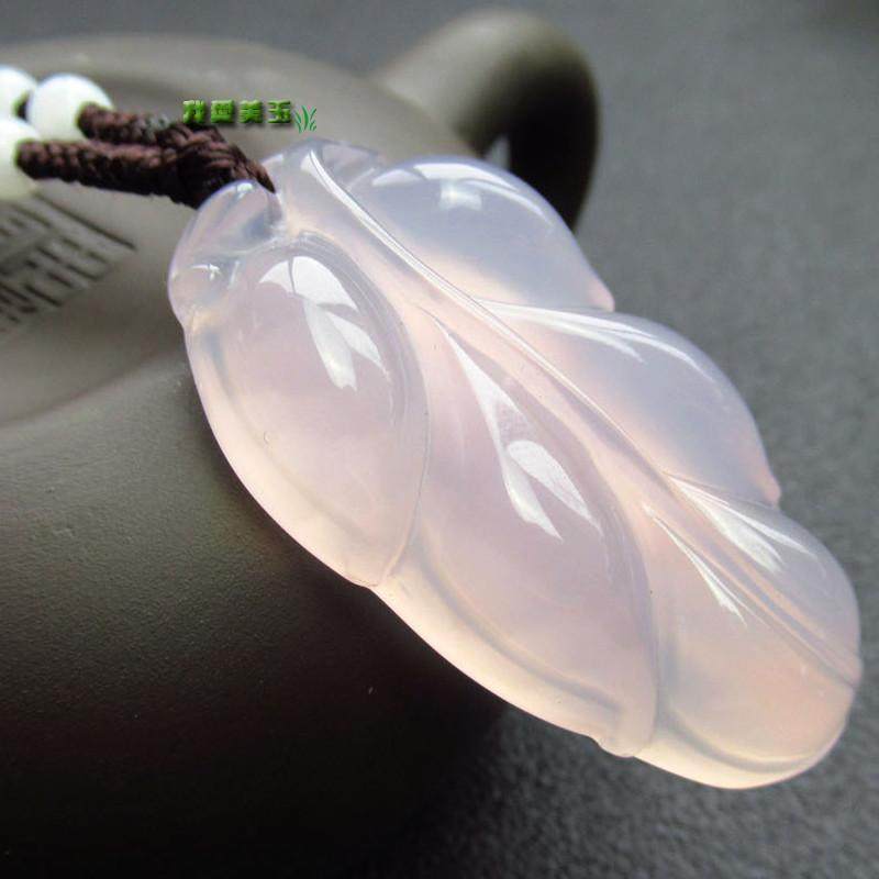 冰种芙蓉玉玛瑙天然玉髓吊坠饰品女宝石玉石禧泰祥新鲜出炉全新