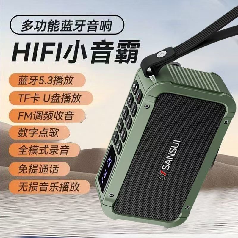 山水F63蓝牙音箱充电收音