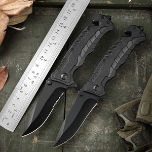 随身小刀折叠刀防身武器水果刀弹簧钢战术军工刀代发刀具拆快递刀