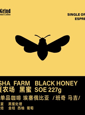 【LETSGRIND】埃塞俄比亚SOE 瑰夏农场 黑蜜 浓缩咖啡豆227g