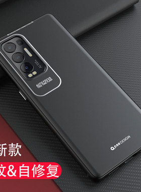 适用opporeno5pro十手机壳2021新款0pporeno5 opporeno5k男士oppo高档op 0ppo reno5pro加黑色磨砂5g高端防摔