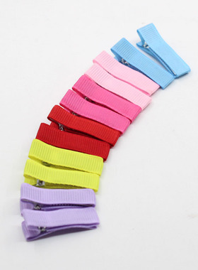 3.5cm全包小发夹手工制作包布发卡材料diy儿童鸭嘴夹饰品配件