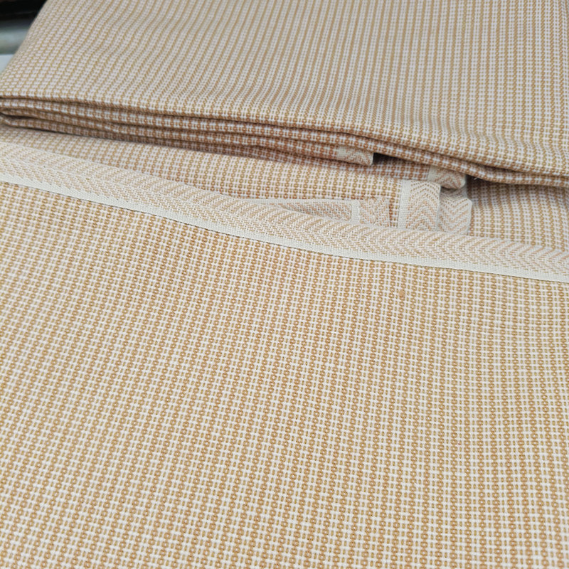 纯棉加厚加密粗布凉席布料2.5米宽 定做大床单炕单榻榻米沙发垫子