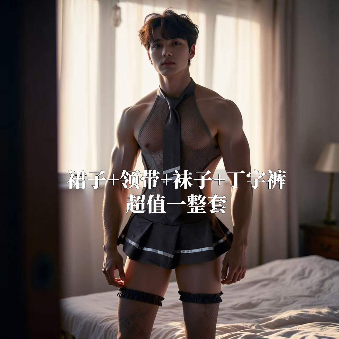 超值男士性感内衣cos制服套装