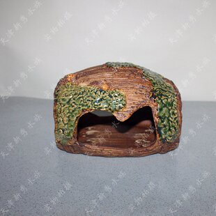 超大陶罐鱼缸水族箱造景鳌虾窝躲避窝景物特大号陶瓷鱼窝 包邮