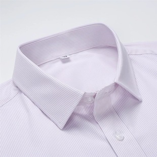 2025光大银行假领子男女通用紫色条纹工装光大工作服衬衫装饰领