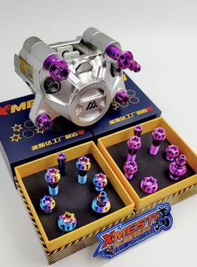 钛合金卡钳螺丝明哲M19-1/M19/M15S小螃蟹M22/M21大辐射M20/M16s