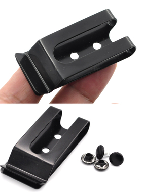 黑色手机套夹子配件腰带夹子猛片夹手工腰包配件皮带夹子