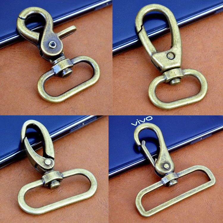 （2个）挂扣五金箱包古铜钩扣配件扣高档狗绳龙虾扣弹簧钩扣辅料