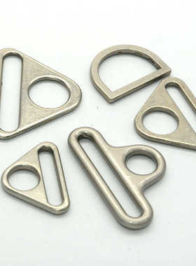 银雾色加厚三角扣单点钥匙扣钥匙扣 特勤挂扣 合金配件三角板