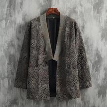 【将军】中国风蟒纹提花男女情侣款汉服道袍 新中式穿搭 禅意法披
