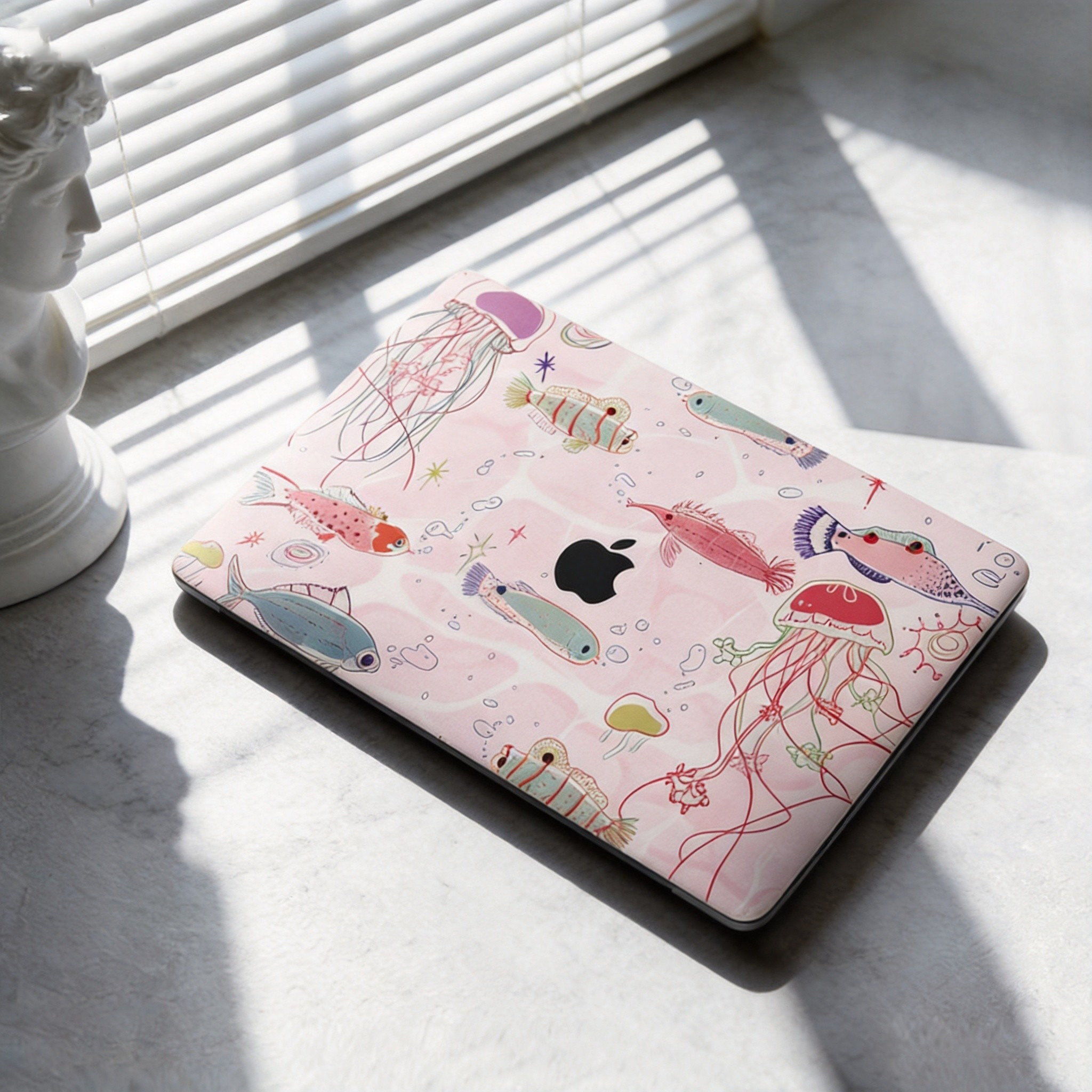 苹果电脑贴笔记本贴纸保护贴彩色卡通炫彩贴笔记本保护膜MacBook
