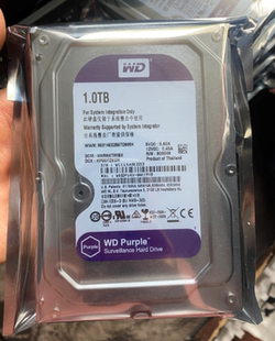 海康WD/西部数据 WD10EJRX 1tb监控硬盘 1t紫盘录像机1000g机械盘