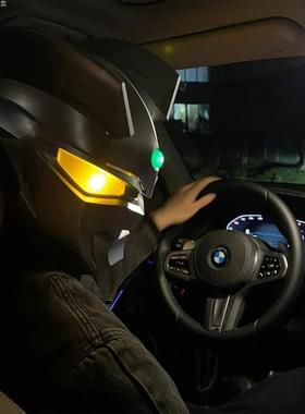 迪迦头套头盔可穿戴发光面具触控儿童迪加超人变身器男孩直发