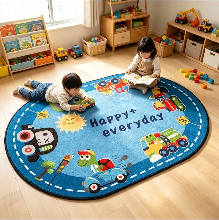 早教中心幼儿园地毯定LOGO教室读书角游戏爬行垫免洗可擦防水防污