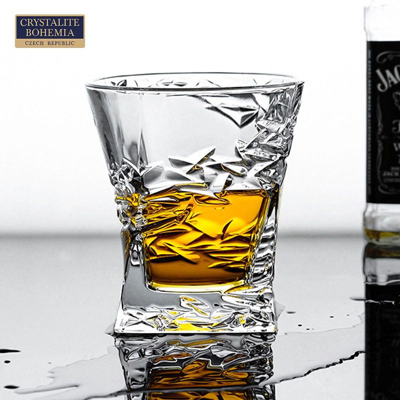 捷克进口BOHEMIA波西米亚水晶玻璃 威士忌酒杯创意个性家用烈酒杯