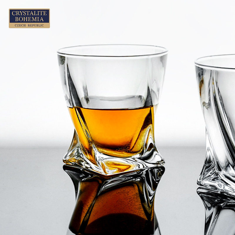 捷克进口BOHEMIA水晶玻璃威士忌杯 厚款洋酒杯 轻奢高端家用酒具