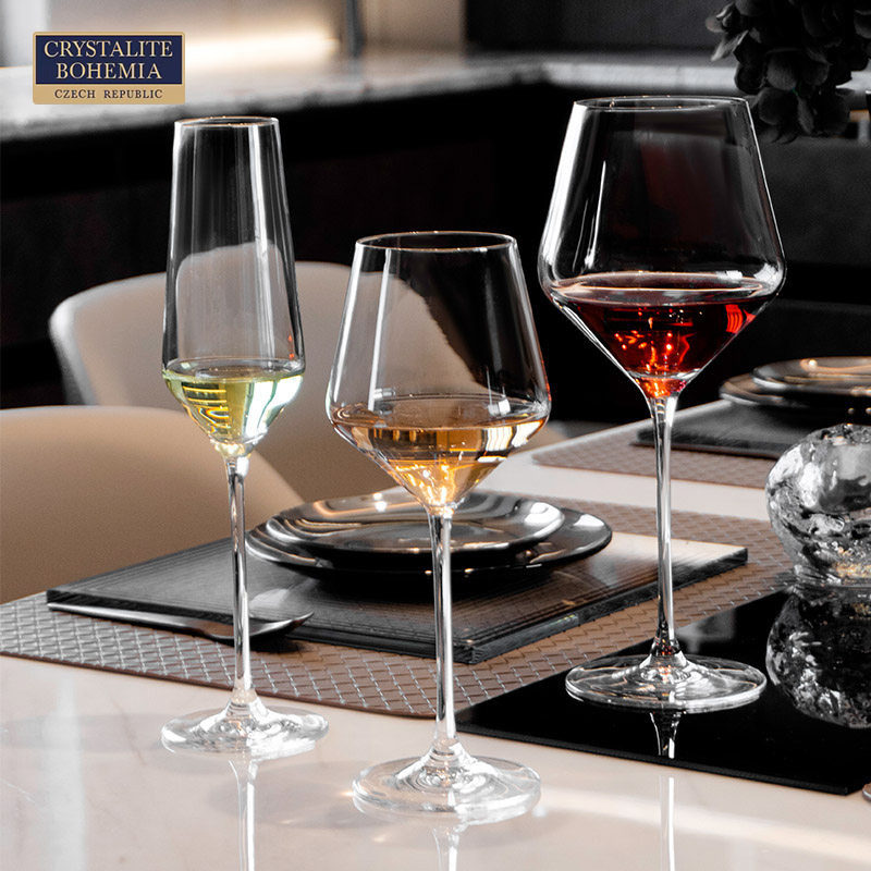 捷克BOHEMIA原装进口修长高雅轻奢水晶玻璃红酒杯葡萄酒杯餐厅