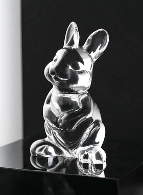 捷克进口水晶玻璃动物小饰品斯堪的纳维亚无障碍豪华家居创意装饰