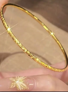 钛钢手镯 爆闪CNC工艺时尚高级简约3mm碎碎冰手镯SZ605