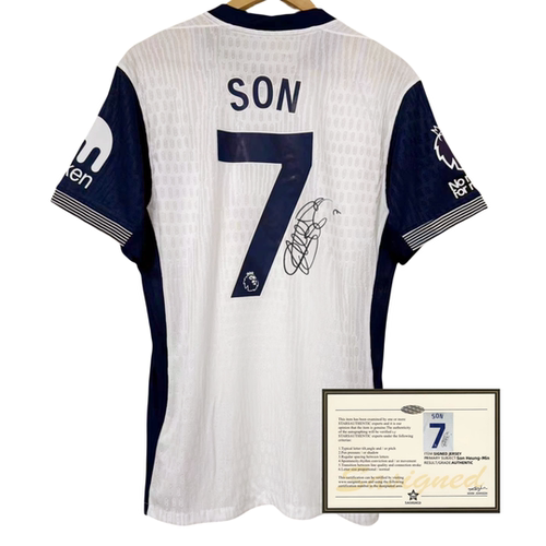 24-25赛季热刺孙兴慜签名球衣 印签Son Heung-Min soccer jersey
