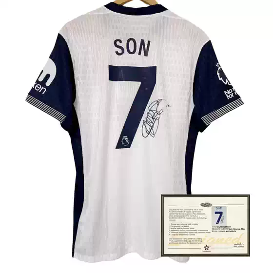 24-25 Season Tottenham Son Heung-Min Signed Jersey, Autographed Son Heung-Min Soccer Jersey