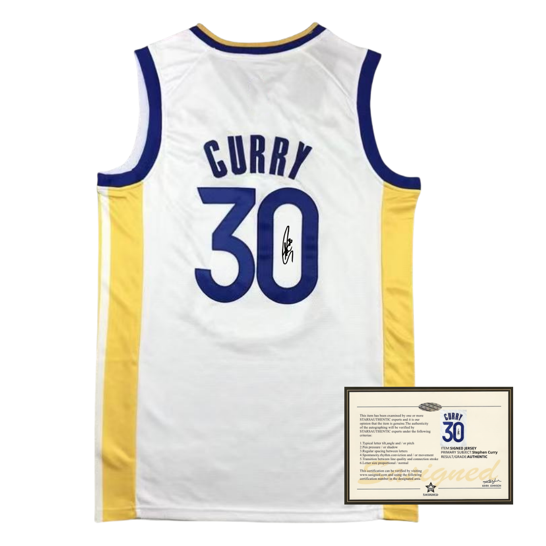 Curry 库里 签名篮球衣 复刻 印签 球衣装饰品纪念品 生日礼物