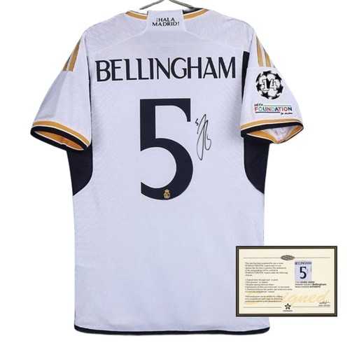 23-24皇马 贝林厄姆 印签签名球衣 足球服soccer jersey
