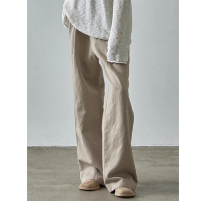 休闲裤女阔腿宽松直筒长裤脚地裤