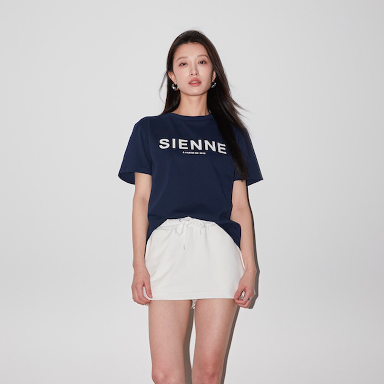 植绒字母T恤女宽松休闲短袖上衣