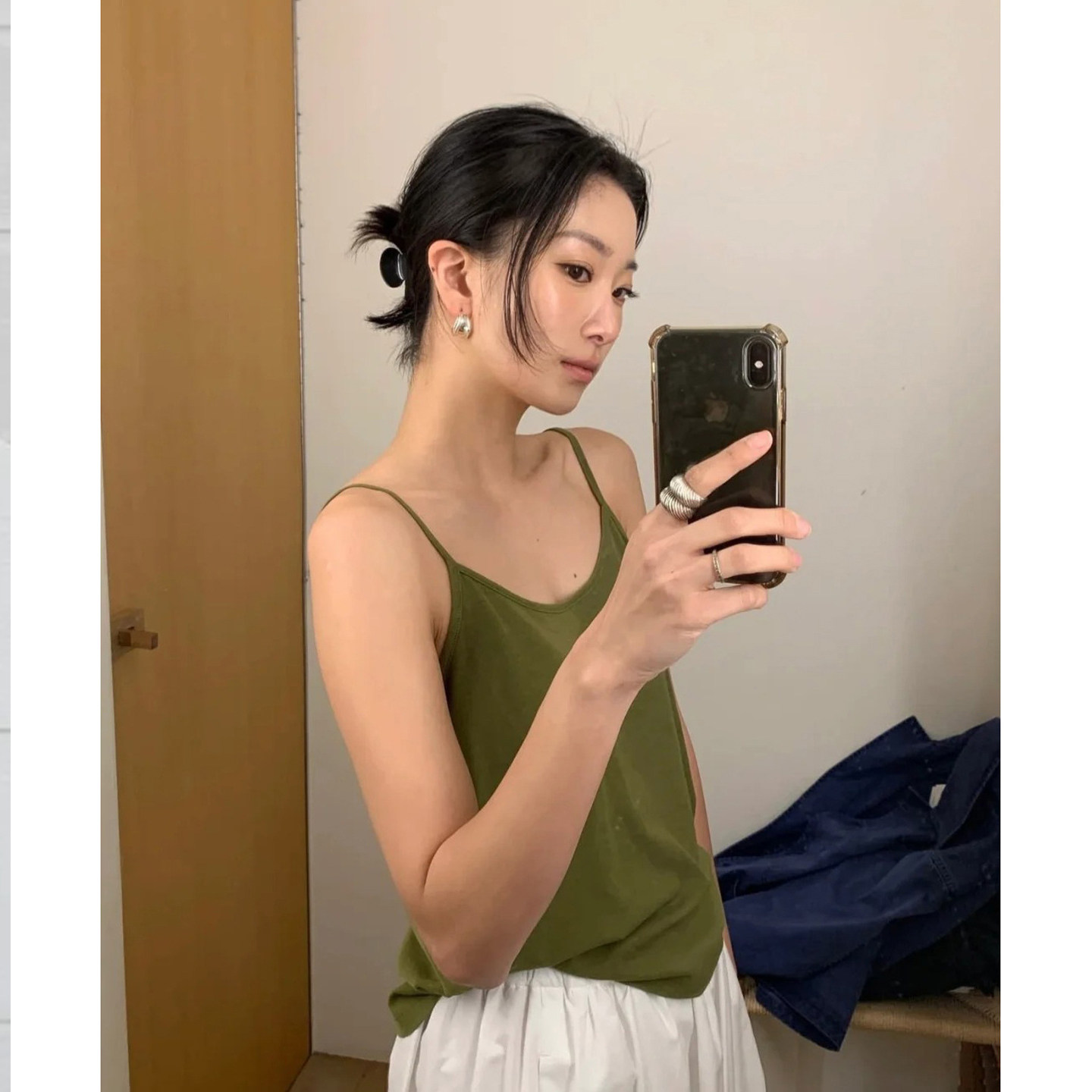 吊带背心女车静媛同款气质上衣