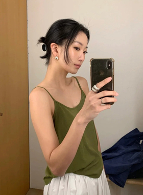 facade pattern吊带背心女2025夏季新款车静媛同款气质休闲上衣