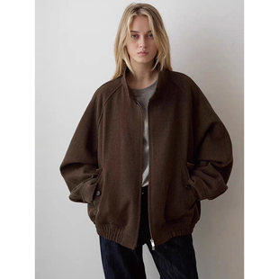 Facade 高级感宽松立领拉链上衣 pattern夹克外套女春秋冬藤姐同款