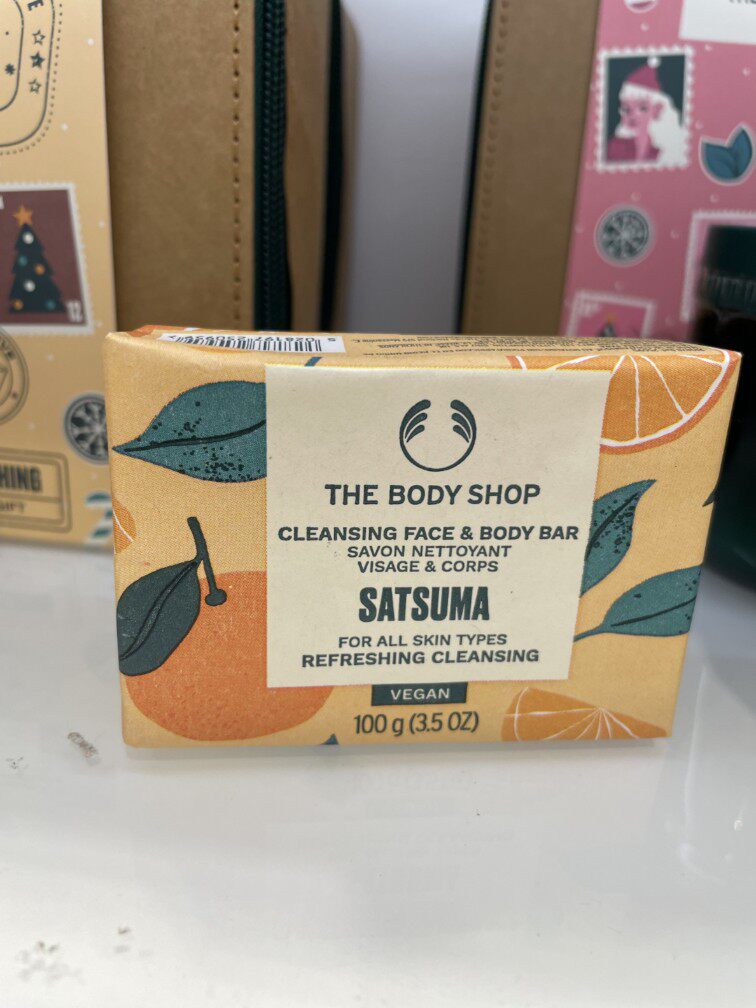 英国TheBodyShop橄榄西柚草莓椰子辣木花手工沐浴皂100g滋润补水