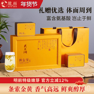 2025新茶溧阳黄金芽特级天目湖黄金茶白茶茶叶高档礼盒装送礼204g