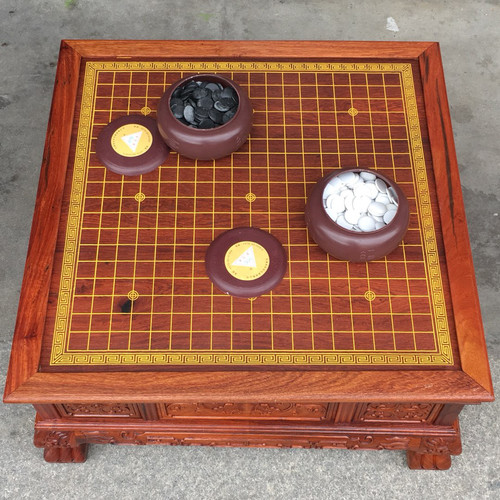 红木酸枝缅甸花梨三用棋桌围棋象棋多功能茶桌家用实木小茶台茶几
