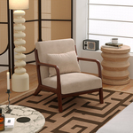 单人沙发客厅单人椅阳台休闲椅子新款懒人沙发椅实木小户型躺椅矮