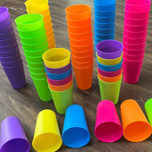 加厚塑料跳舞杯玩具叠叠杯幼儿园3到6岁舞蹈专用杯六色塑料杯子