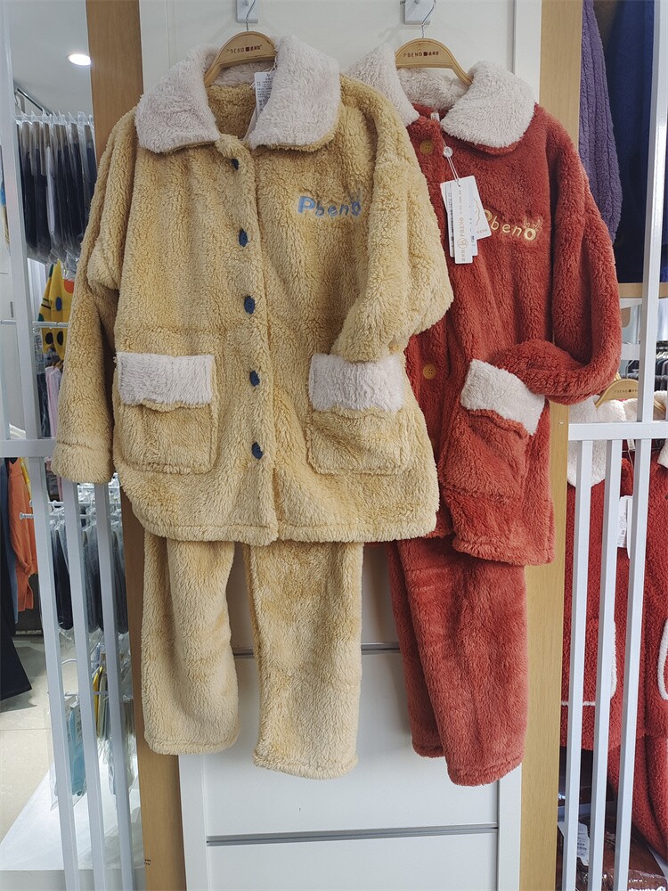 派邦奴雪花绒秋冬季女时尚休闲家居服睡衣21842003吊牌379可外穿