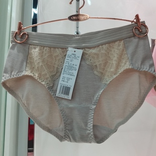 亏本清仓欧迪芬女士中腰平角蕾丝舒适棉感平角内裤OP8518吊牌99