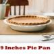 Inches Dish Pie for Round Pans Baking Plate