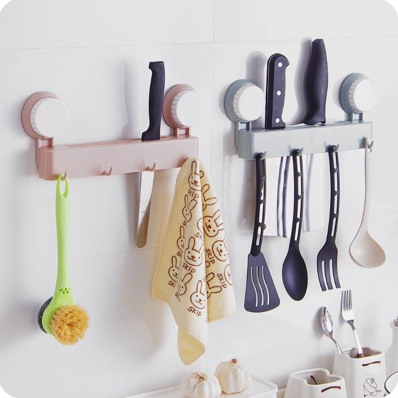 kitchen rack shelf corner storage hook wall clean organizer