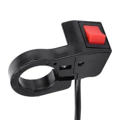 2 in 1 EBike Switch Handlebar On/Off Rocker Switch For