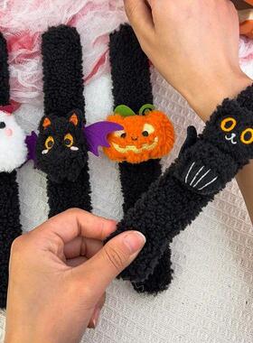 Halloween Plush Bracelets Ghost Bats Pumpkins Papa Circle