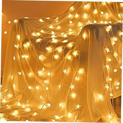 LED节日彩灯闪灯串灯满天星星五角星灯串万圣节Christmas lights